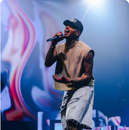 Burna Boy On stage preforming